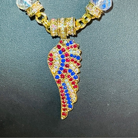 🪽Fabulous Kirk’s Folly Red, White, & Blue Angel Wing Magnetic Enhancer! - Picture 4 of 13